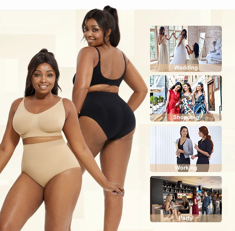 High Waisted Seamless Underwear Shapewear For Women Tummy Control