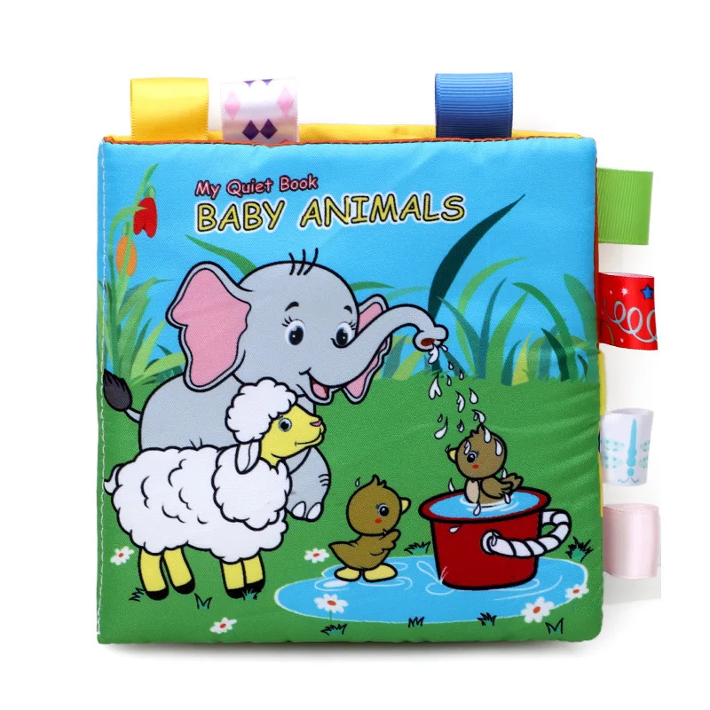 Baby Early Education Cloth Book With Sound Can Not Be Torn And Can Be
