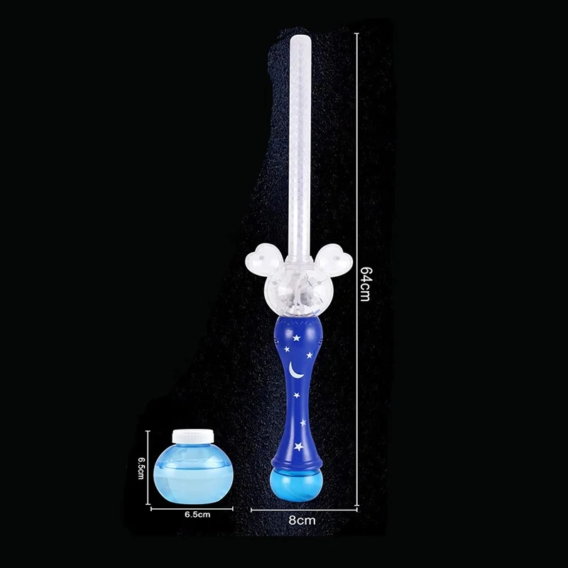 Электрическая светодиодная мигающая пузырчатая волшебная палочка пузырчатый меч игрушка музыкальная светящаяся пузырчатая палочка