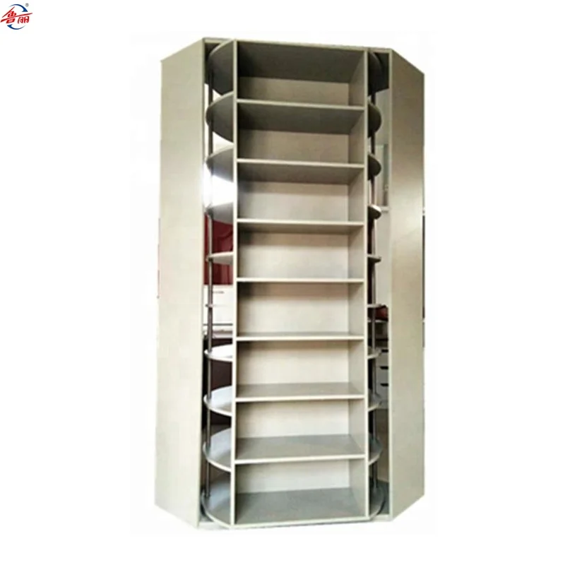 Corner White Rotating Shoe Rack 7tier Saving Space Shoe Cabinet
