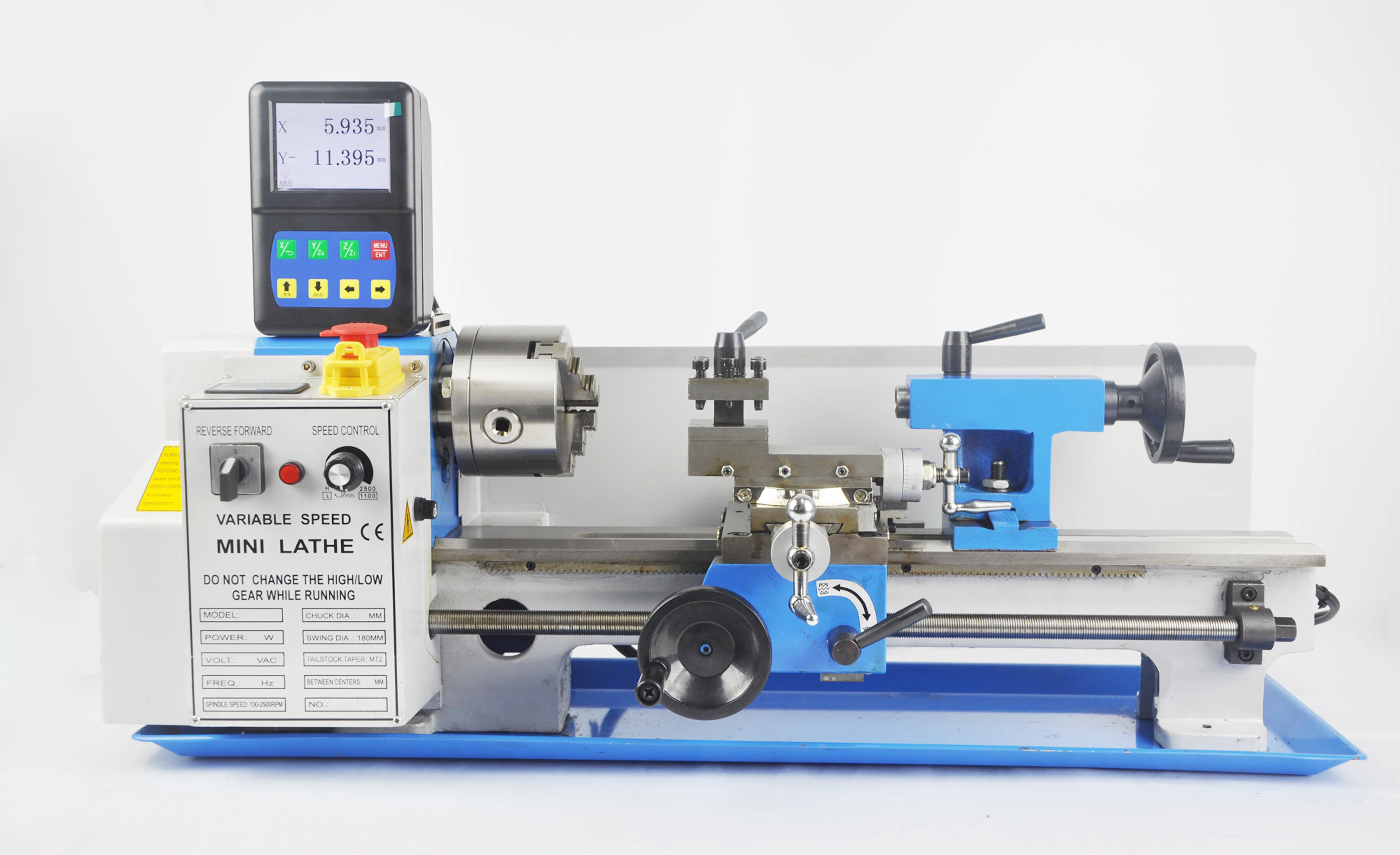 DITRON LCD DRO Small Size 1/2/3 Axis Digital Readout System with Linear Scale 5um Resolution 5V TTL for Mini Lathe