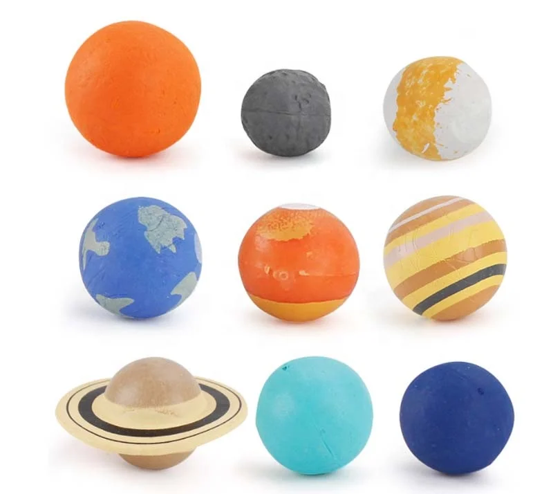 9 Piece Universe Solar System Planets for Kids Educational STEM Learning Toys Science Gadgets Boys Girls 5 6 7 8 9 10 Years Old