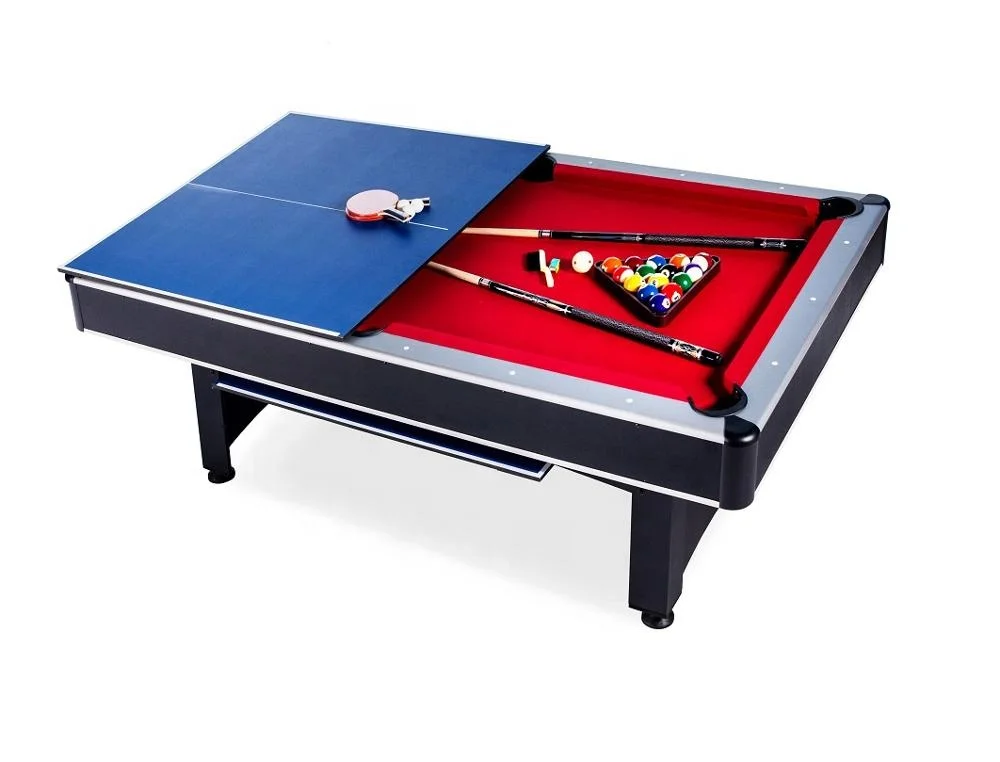 Лидер продаж, бильярдный игровой стол 2-в-1 для использования в помещении, пинг-понг