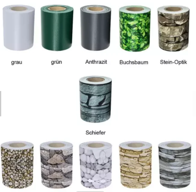 40 OZ PVC High Strength Heavy Duty Tarpaulin Anti-UV High Tensile Strength Vinyl Coated Polyester for Yard Fence