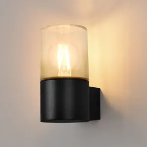 Vertak 15W Warm White LED Wall Lamp E27 Outdoor Garden Light Waterproof Aluminum Square Powered Aisle Balcony Hot Sale Option