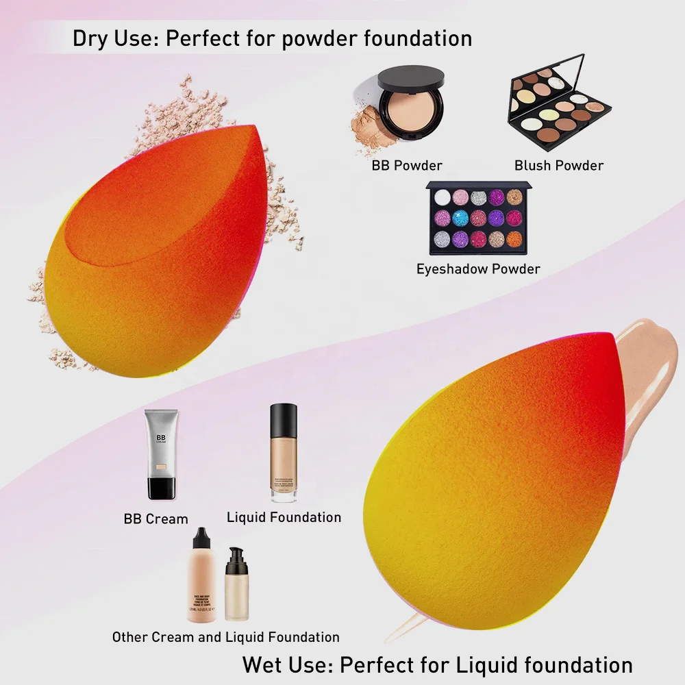 Custom Makeup Remover Sponge Bulk Wholesale Liquid Foundation Powder