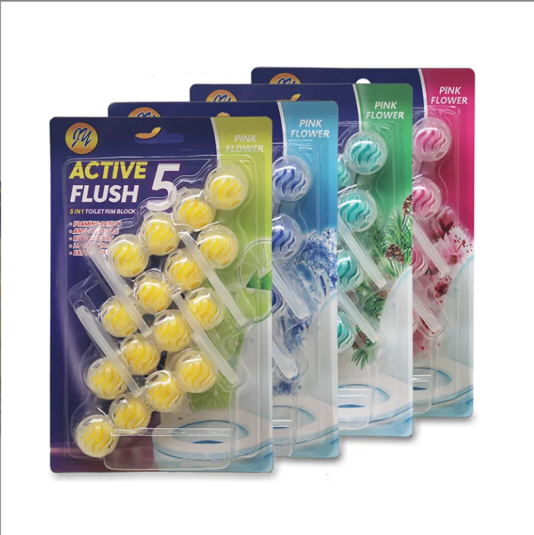 Auto Cleaner Block Toilet Cleaning Balls Hanging Flush Toilet Rim Block