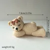 05-Orsetto di peluche leggero in posizione sdraiata-colore caffè