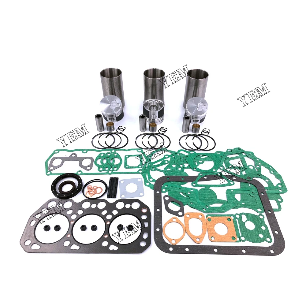 K3M Overhaul Kit With Liner Piston Rings Full Gasket Kit for Mitsubishi Construction Machinery Parts