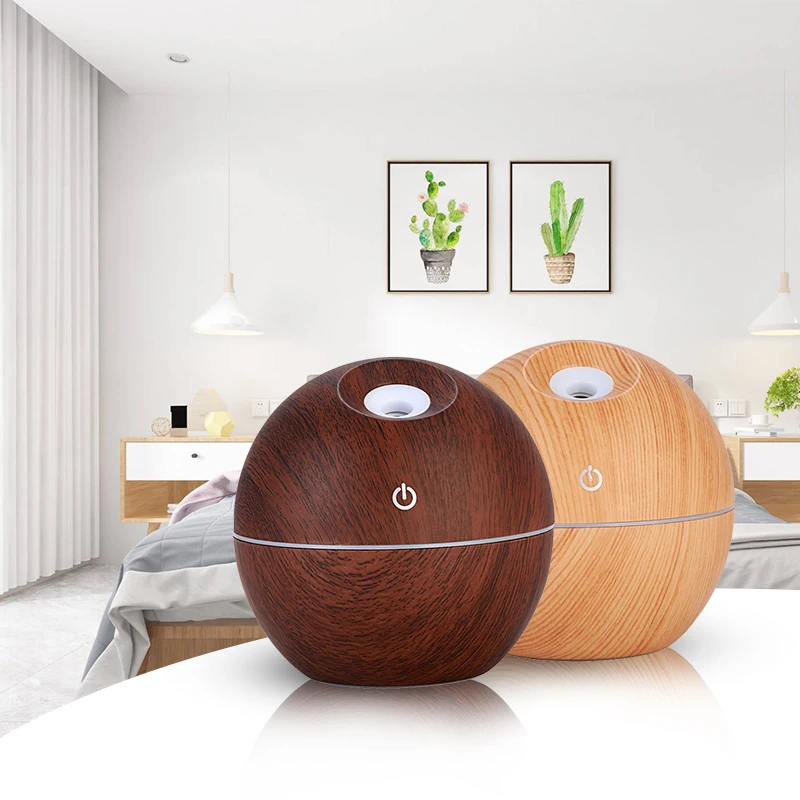 2024 Innovative Fragrance Usb Humidifier Healthy Aromatherapy Wood Grain Home Ultrasonic air Humidifier Essential Oil Diffuser