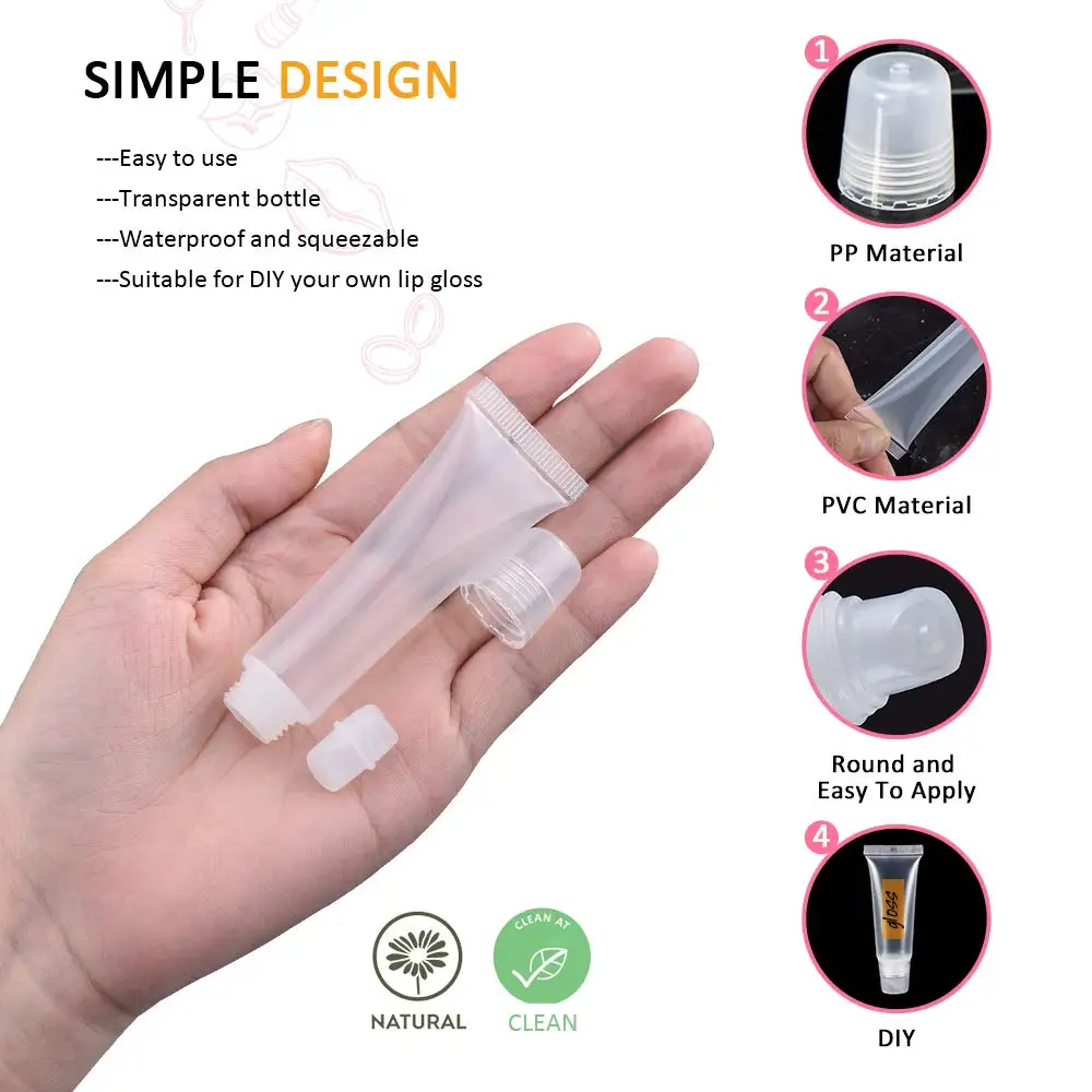 2022 Hot Selling  Cute Girl Bulk Empty Cone Lip Gloss Tubes Wholesale