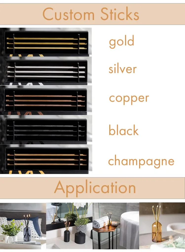 C&h Customized Scented Essential Oil Liquid Candles Smokeless Metal