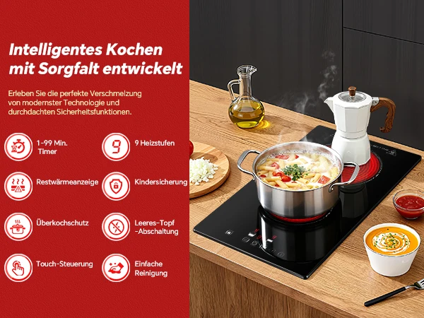 Placa vitrocerámica 2 zonas integrable control táctil_voghion.com