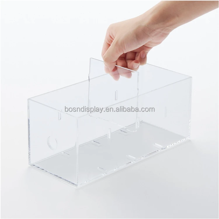 Desktop Premium Clear Acrylic Storage Box Acrylic Box Clear Acrylic