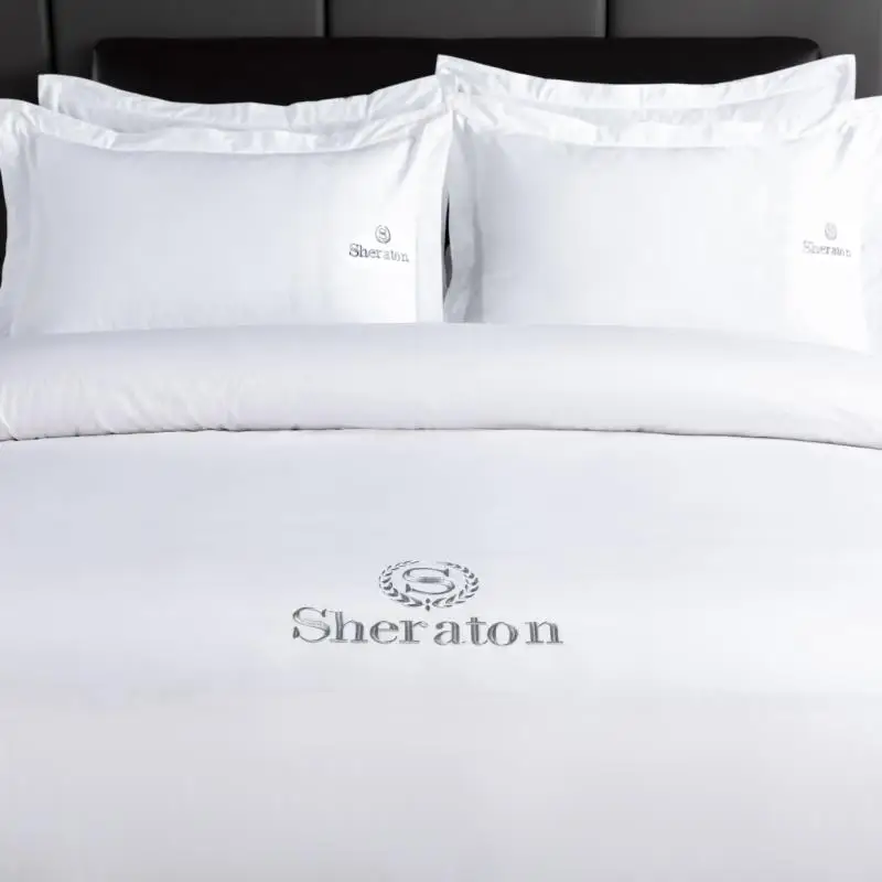 5 Star Hotel Linen White Luxury Hilton Sheraton 100 Cotton Hotel
