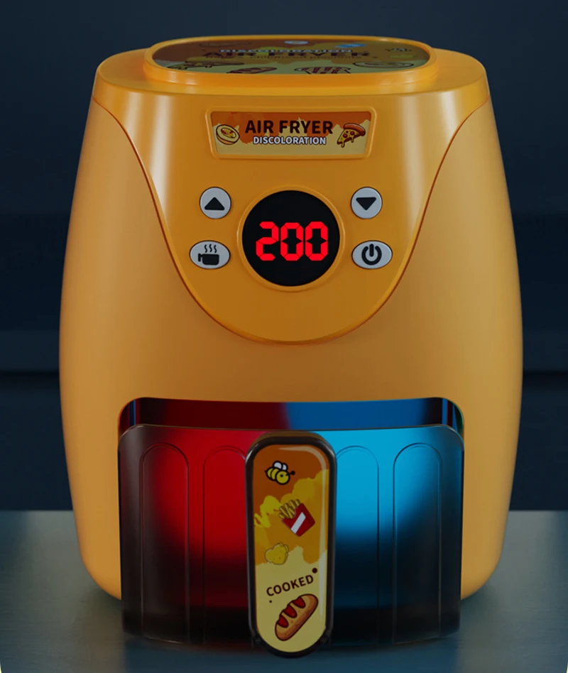 2022 Newest Kitchen Toy Air Fryer Set Simulation Plastic Cooking Food