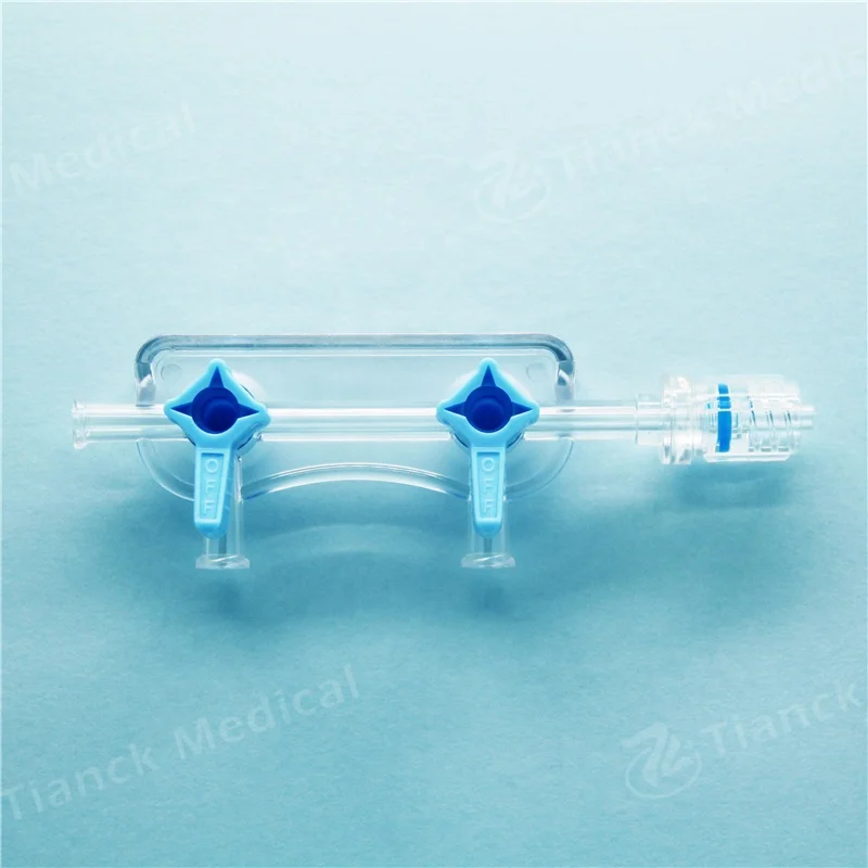 Tianck Medical Manufacturer Single-use Disposable Supplies Intervention 2 or 3 Ports Manifold