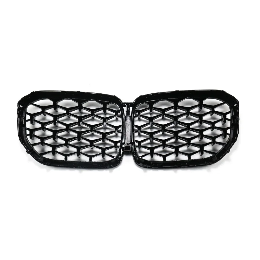 product tiypeor  kidney front grille for bmw x5 g05 2019  2023 car abs gloss black auto part gloss black diamond line-7