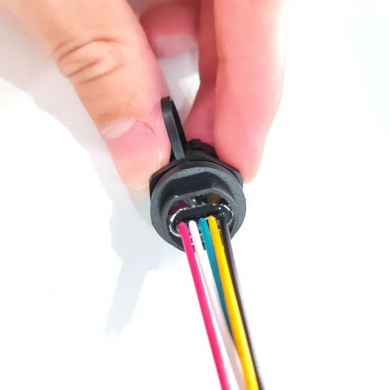 Factory Direct Sell Micro USB 3.0 2.0 Type-C Panel Mount Electronic Wires PA66 Waterproof IP67 Female Connector