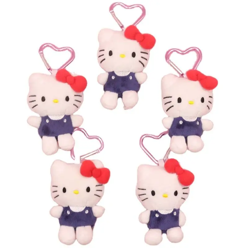 AllogogoCustomNew10cmHelloKtPlushKeychainsClassicKittyDesignsSoftPlushieCartoonKeychainToysforGirls