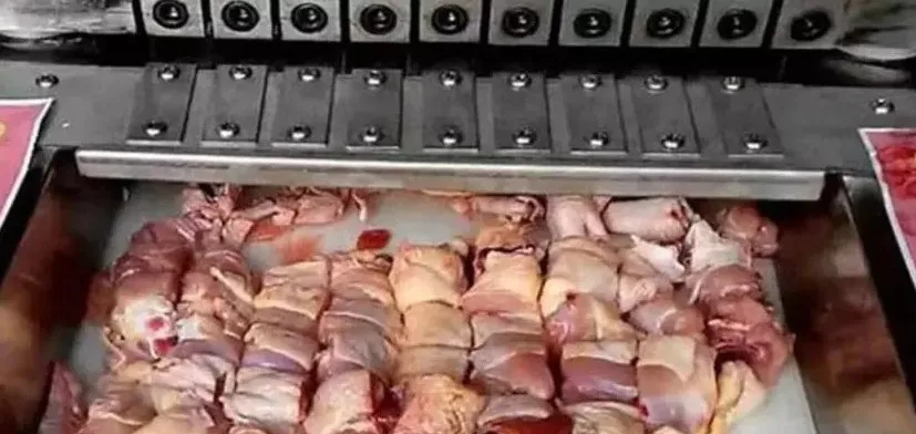 Automatic Chicken Cutting Machine. Fresh and Frozen Chicken Cutting Machine.