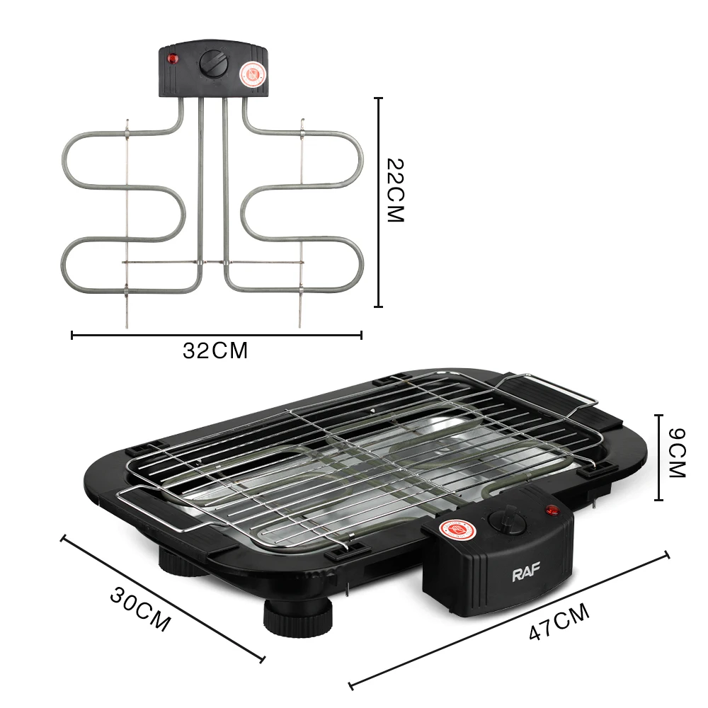 Grill Electrico Parrillero Portatil Antiadherente 2000Watts OEM