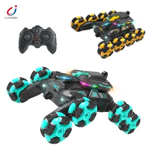 Chengji 2.4g Remote Control Acrobatics Vehicle Toy Electric 8 Wheel Rc Stunt Car with Lights and Music for Boy