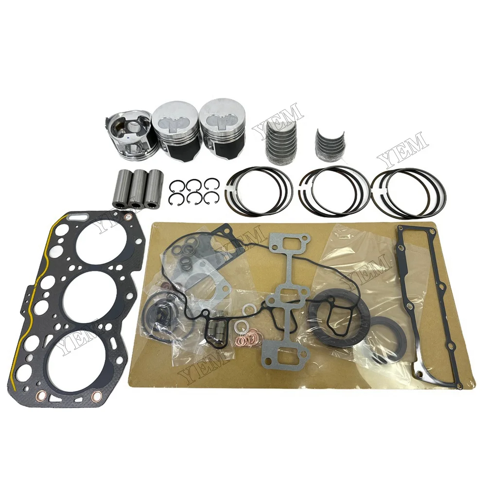 For Yanmar 3YM30AE Overhaul Re-ring Kit Engine Part Gasket Piston Set