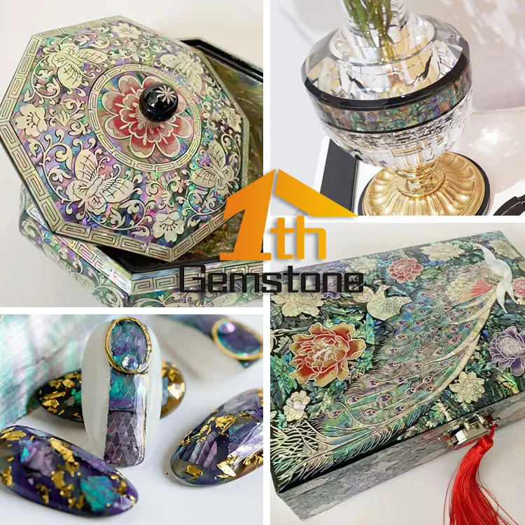 New Zealand Paua Shell Sheet - Decorative Capiz Material