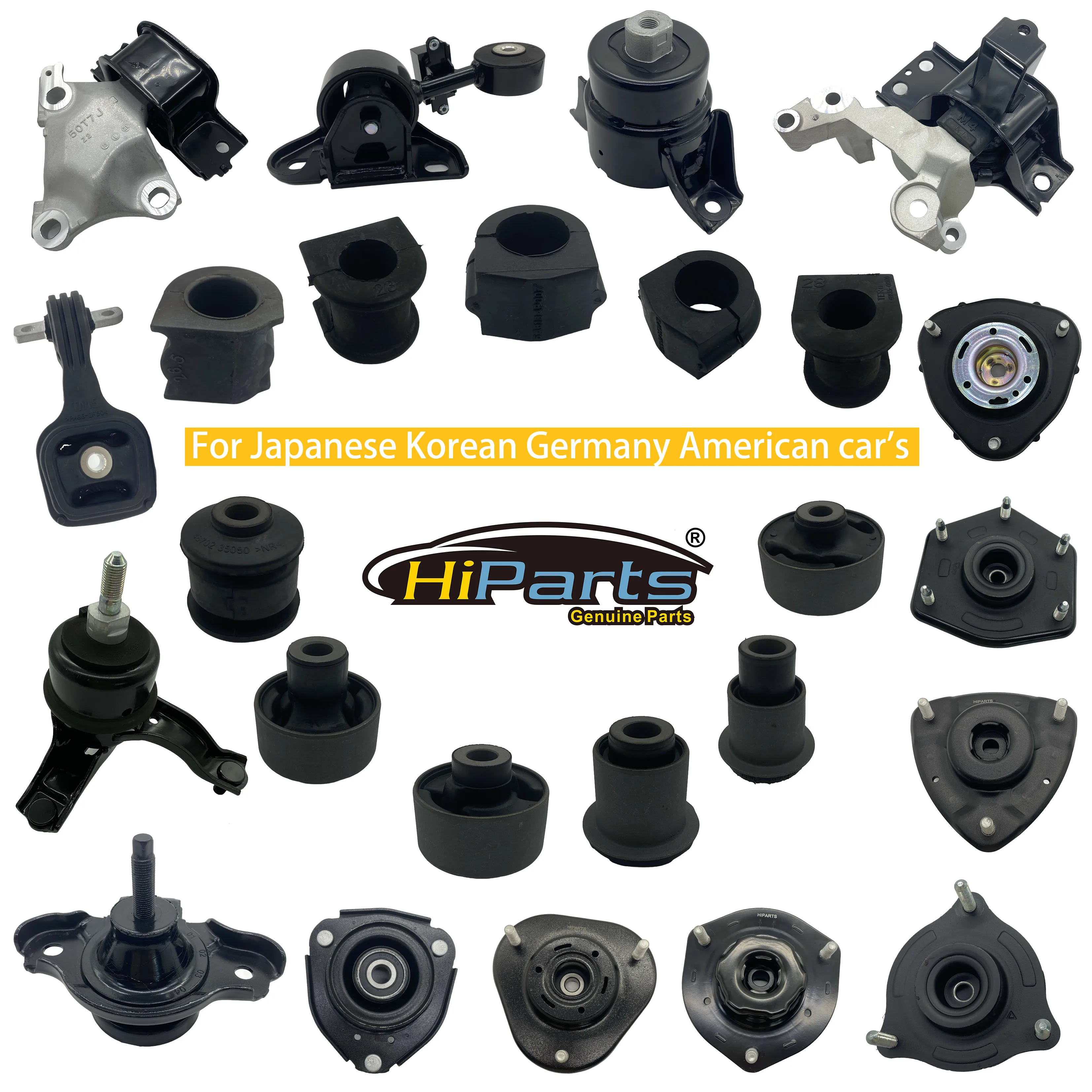 Rubber Engine Mounts 12372-0D051 12372-0D050 for Toyota Corolla