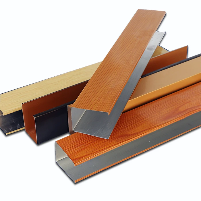 Simple Pop Ceiling Design for Lobby Aluminum Ceiling U-shaped Ceiling for Office