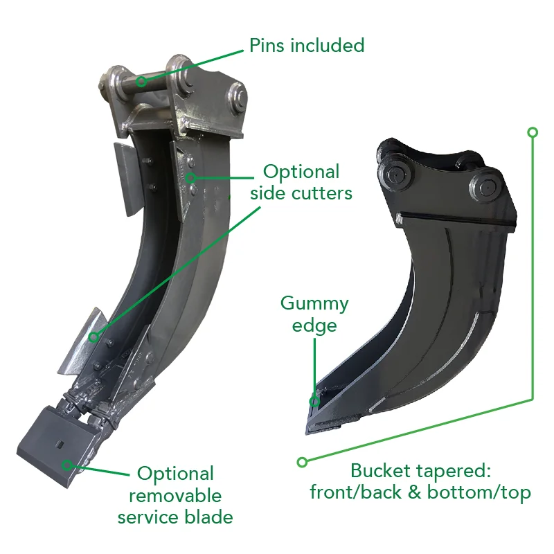 Good Quality Excavator Attachment Heavy Duty Deep Trenching Digging