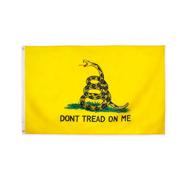 Pack Mayorista 3x5 Pies (90x150cm) Bandera Americana EE.UU. + Bandera Gadsden "Don't Tread On Me" | 2 Unidades | Trade Winds