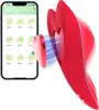 Vibratore indossabile a forma di cuore rosso - versione esclusiva per app