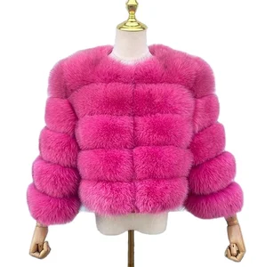 Wholesale Winter Coats Women Faux Fox Fur Jacket Coats in Stock