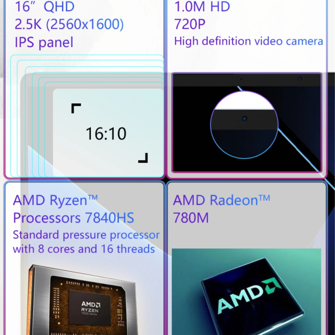 Wholesale Cheapest OEM AMD Ryzen R7 8845HS Radeon 780M Video Editing 16 Inch Gaming Notebook Computadoras Laptop