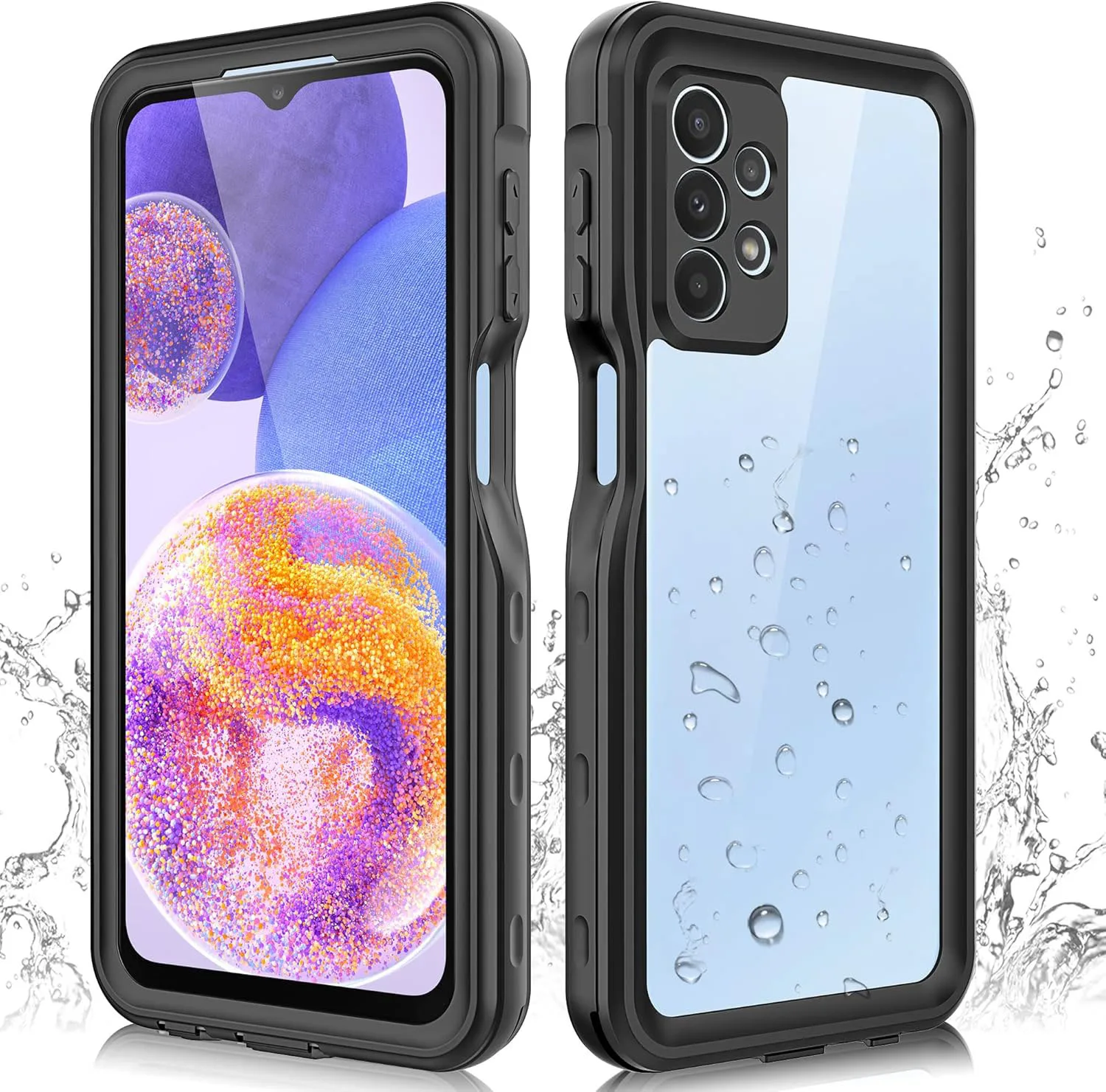 Laudtec for Samsung Galaxy A26 5G Case Anti-water with Built-in Screen Protector Lanyard Full Body Underwater Dustproof Cover