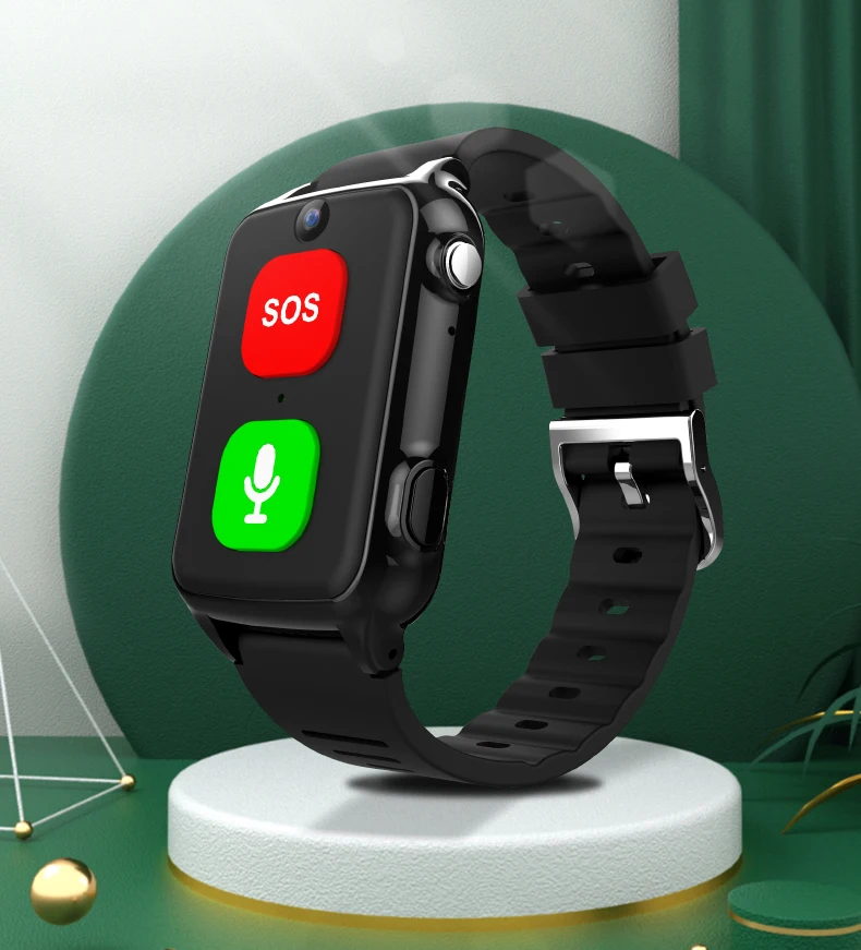 IP67 Waterproof 4G GPS tracker Watch Fitness Monitor Heart Rate Emergency  Elderly Sos Panic Button Watch