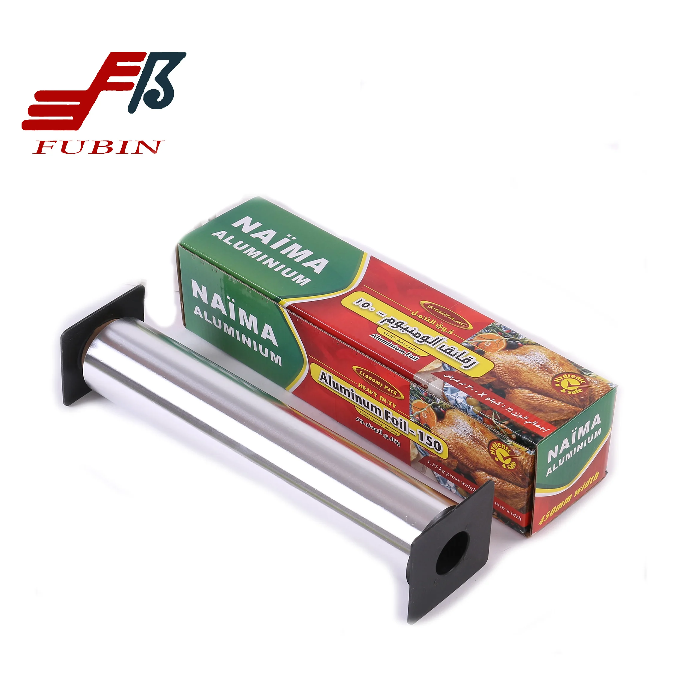 Soft Temper Silver Household Aluminum Foil Roll Environmentally Friendly