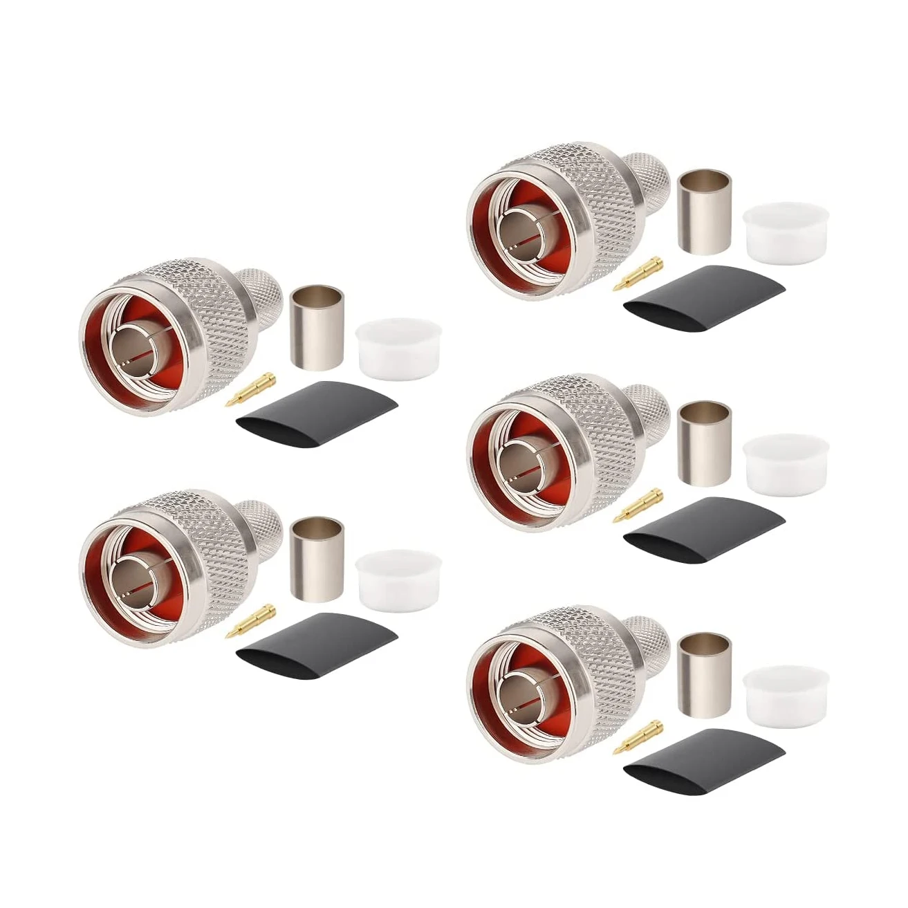 TNC Maschio Connettore 50 Ohm A Crimpare Tipo LMR400 Belden 9913 - Foto 7