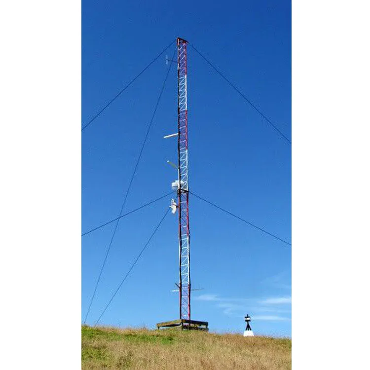 Lightning Protection Telecommunication Mast Type Of Steel Guyed Tower - Buy  Guyed Tower,Steel Tower,Telecom Tower Product on 