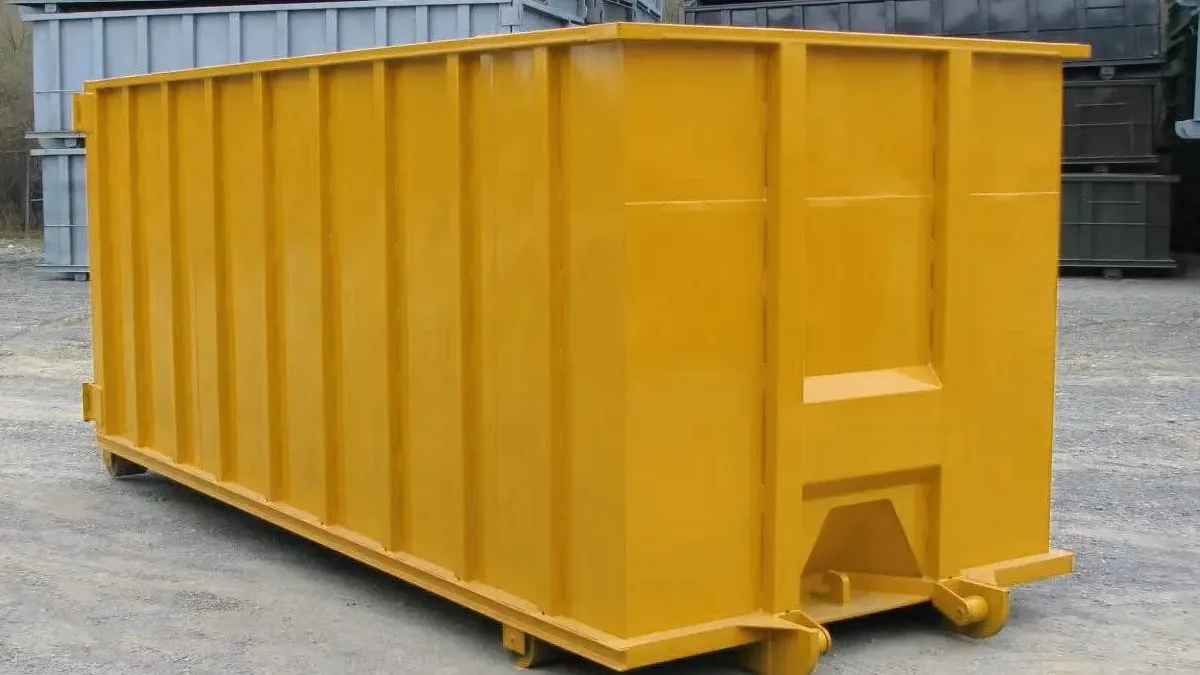 Construction Waste Skip Container Hook Lift Dumpster Container For