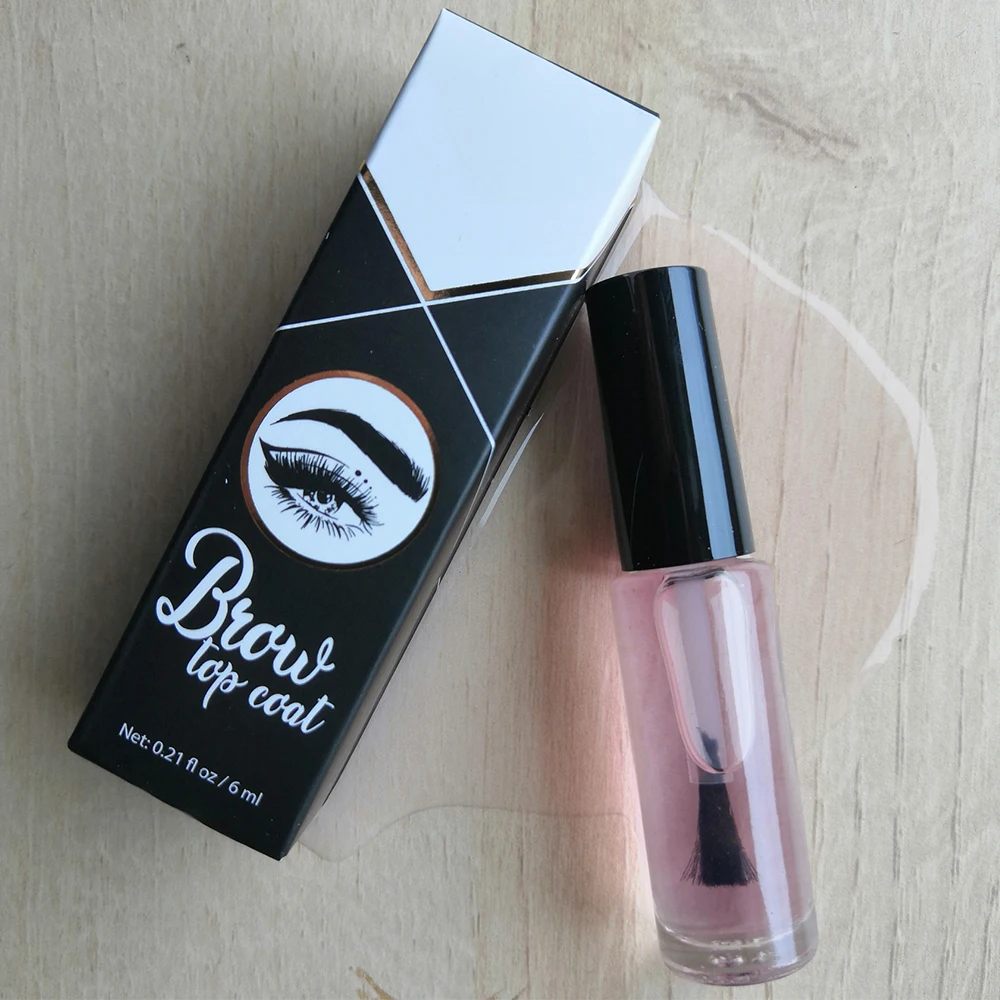 Brow 6ml Glass Bottle Private Label Long Lasting Eyebrow Brow Sealer Gel