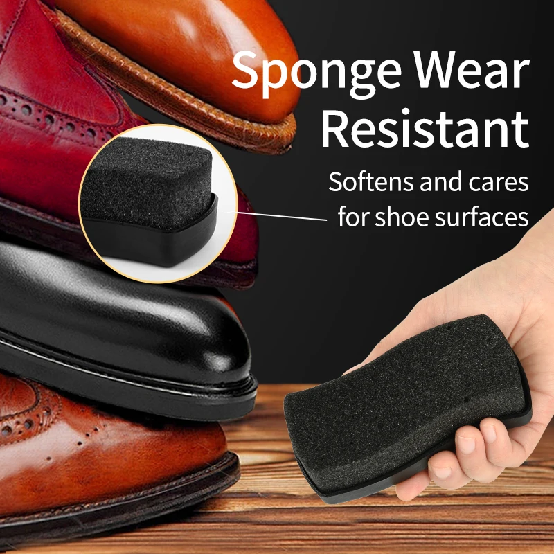 KIWI Éponge Lustrante Instantanée Pour Chaussures En Cuir - Noir