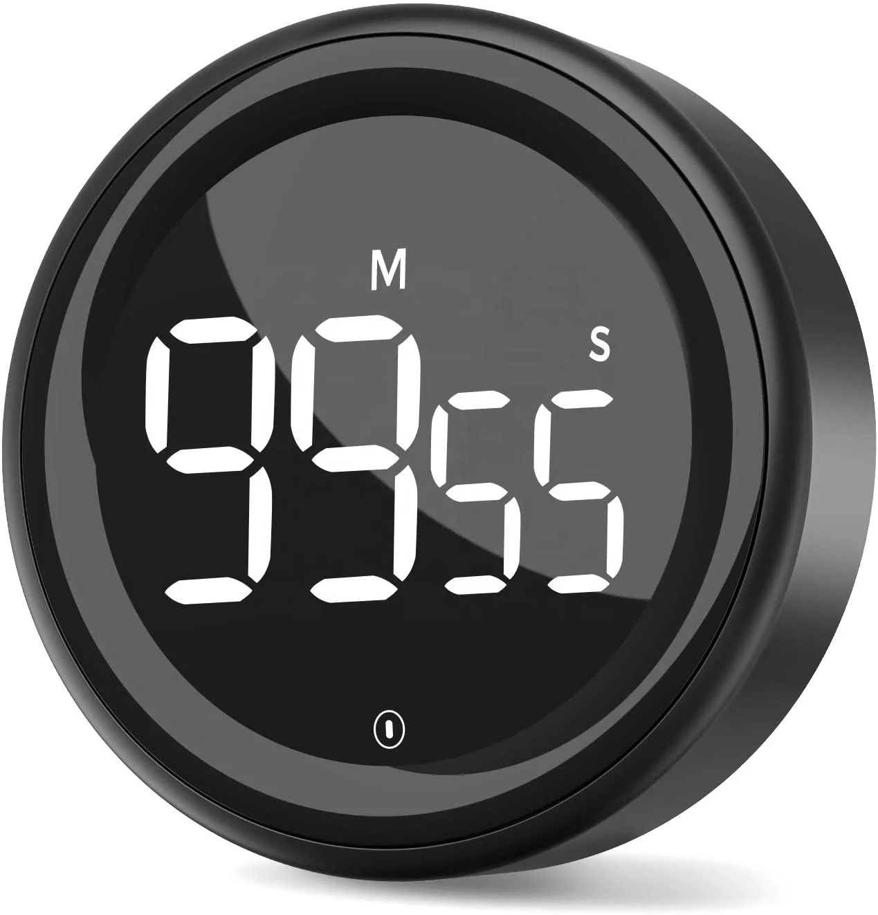 Circular LED Digital Knob Countdown Timer Swivel Adjustment Duration Kitchen Cooking Calculagraph