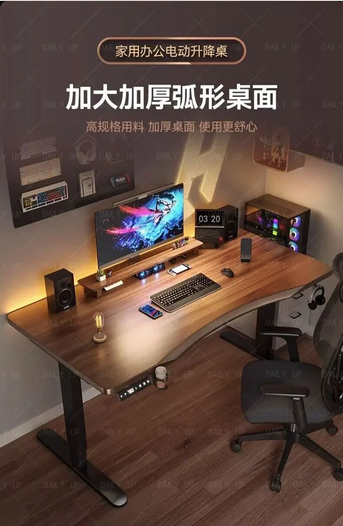 Dual Motor Adjustable Office Desk lifting desk for office or gaming