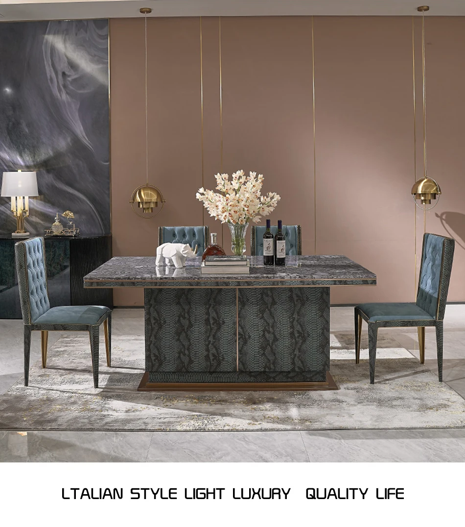 High Quality Dining Room Furniture Luxury Natural Marble Dining Table