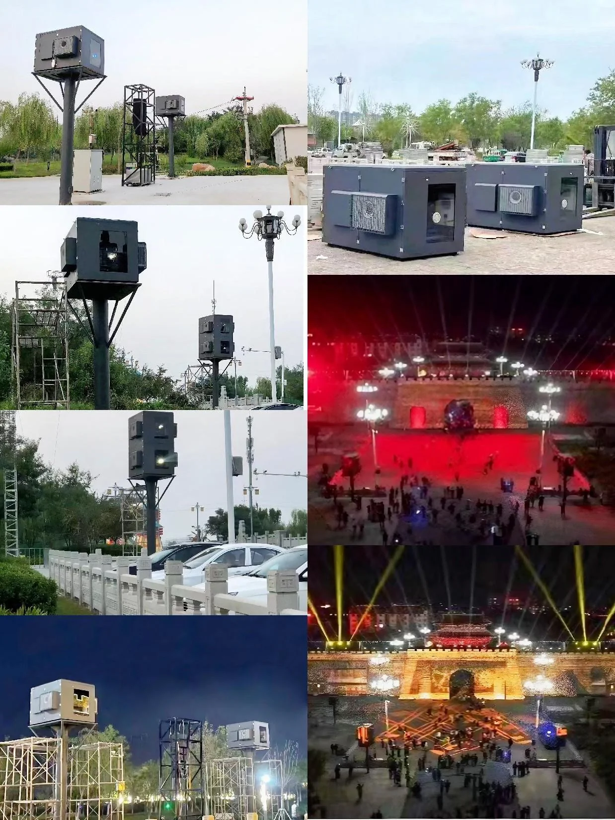 Custom Outdoor Thermostat Projector Housing Ip65 Waterproof Projector Box With Air Conditioner