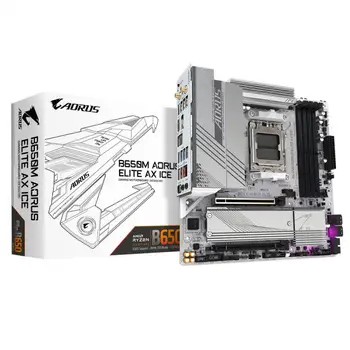 Brand New GIGABYTE B650M AORUS ELITE AX ICE DDR5 AM5 Support 7000 series CPU PCI-E 4.0/5.0 Gaming motherboard PC