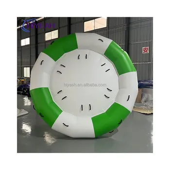 Hot Sell inflatable crazy towable disco boat for water games Floating water play equipment UFO Water Enjoying Toy